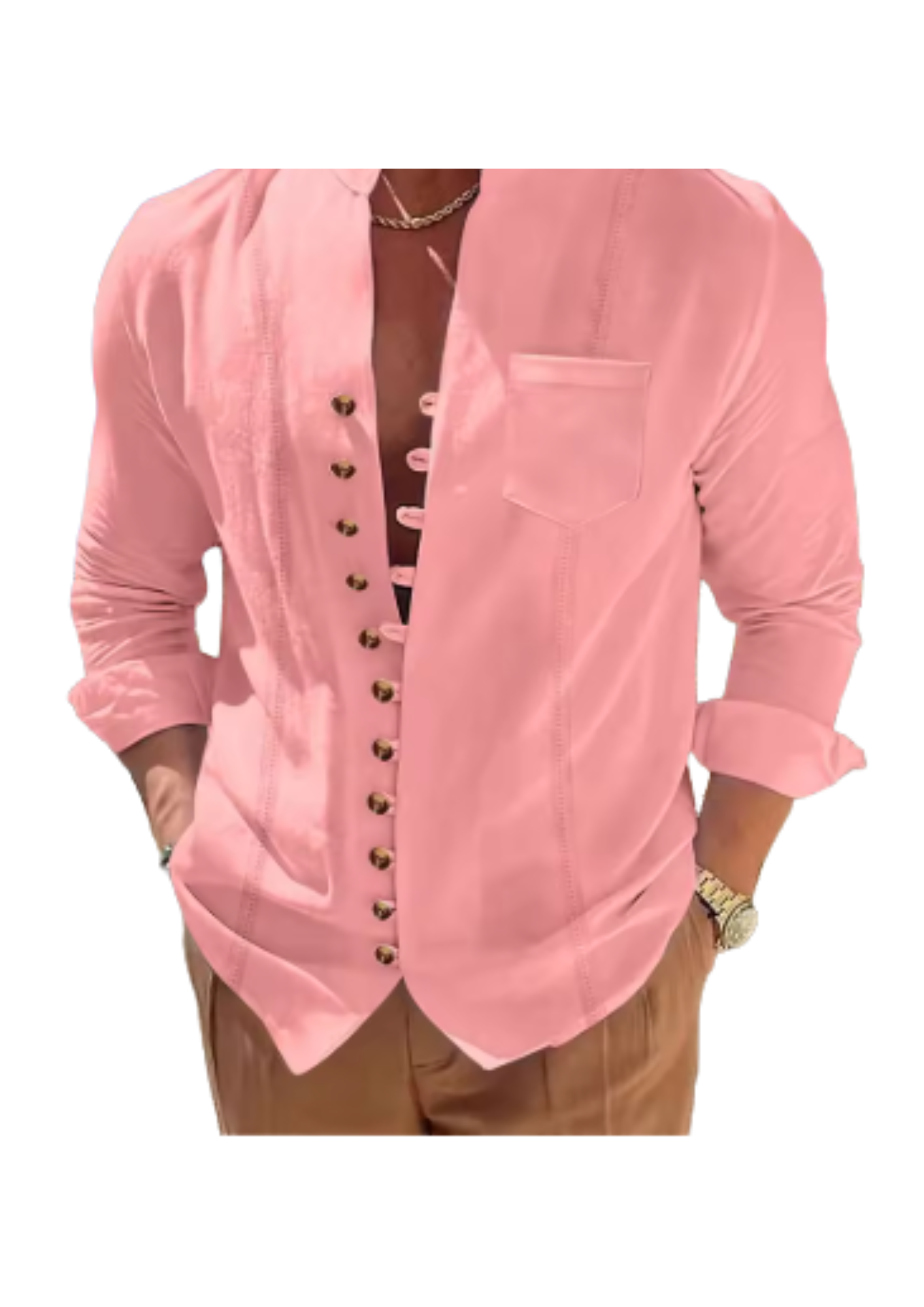 2025 Retro Stand-Collar Shirt