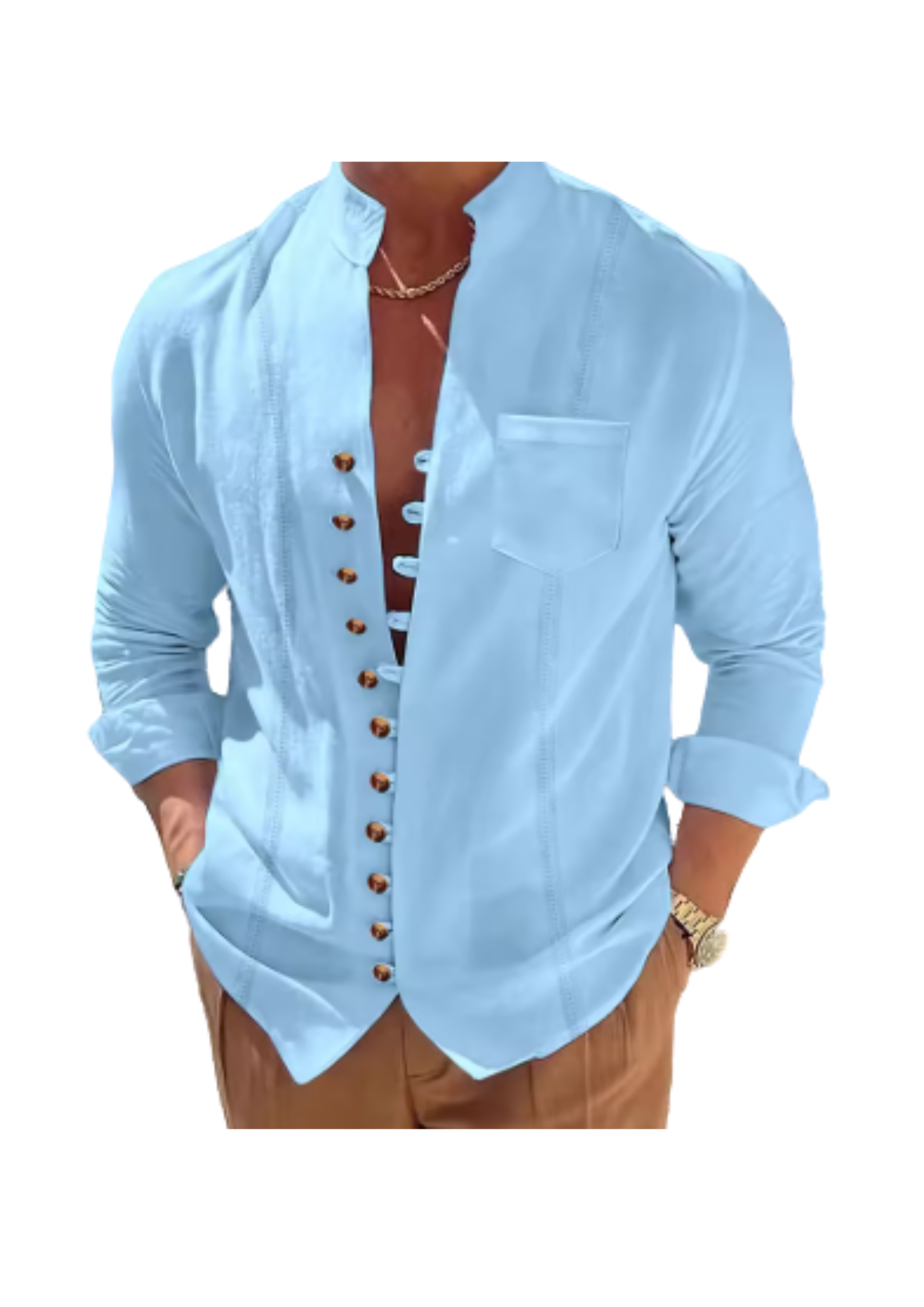 2025 Retro Stand-Collar Shirt