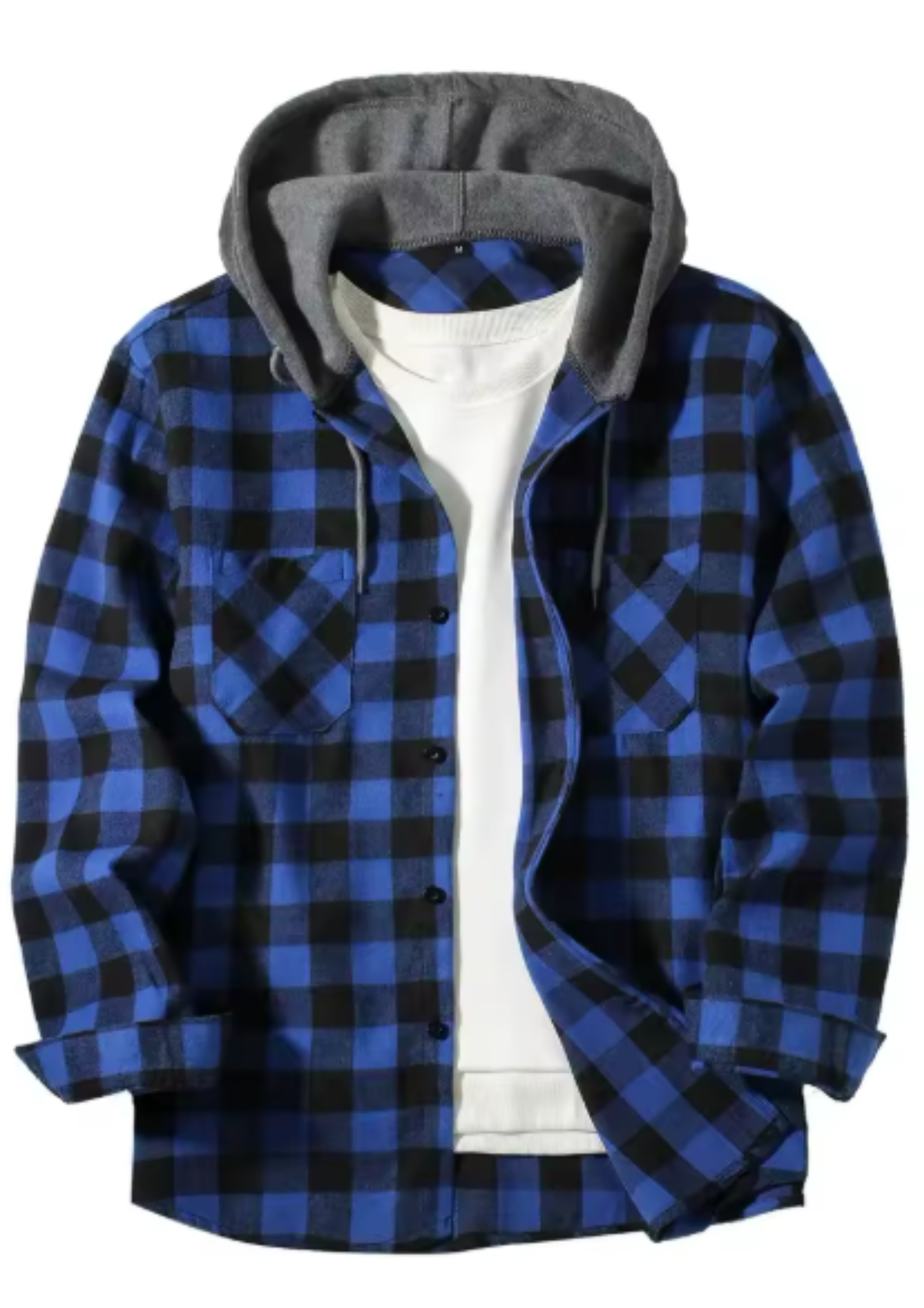 Classic Plaid Hooded Shirt