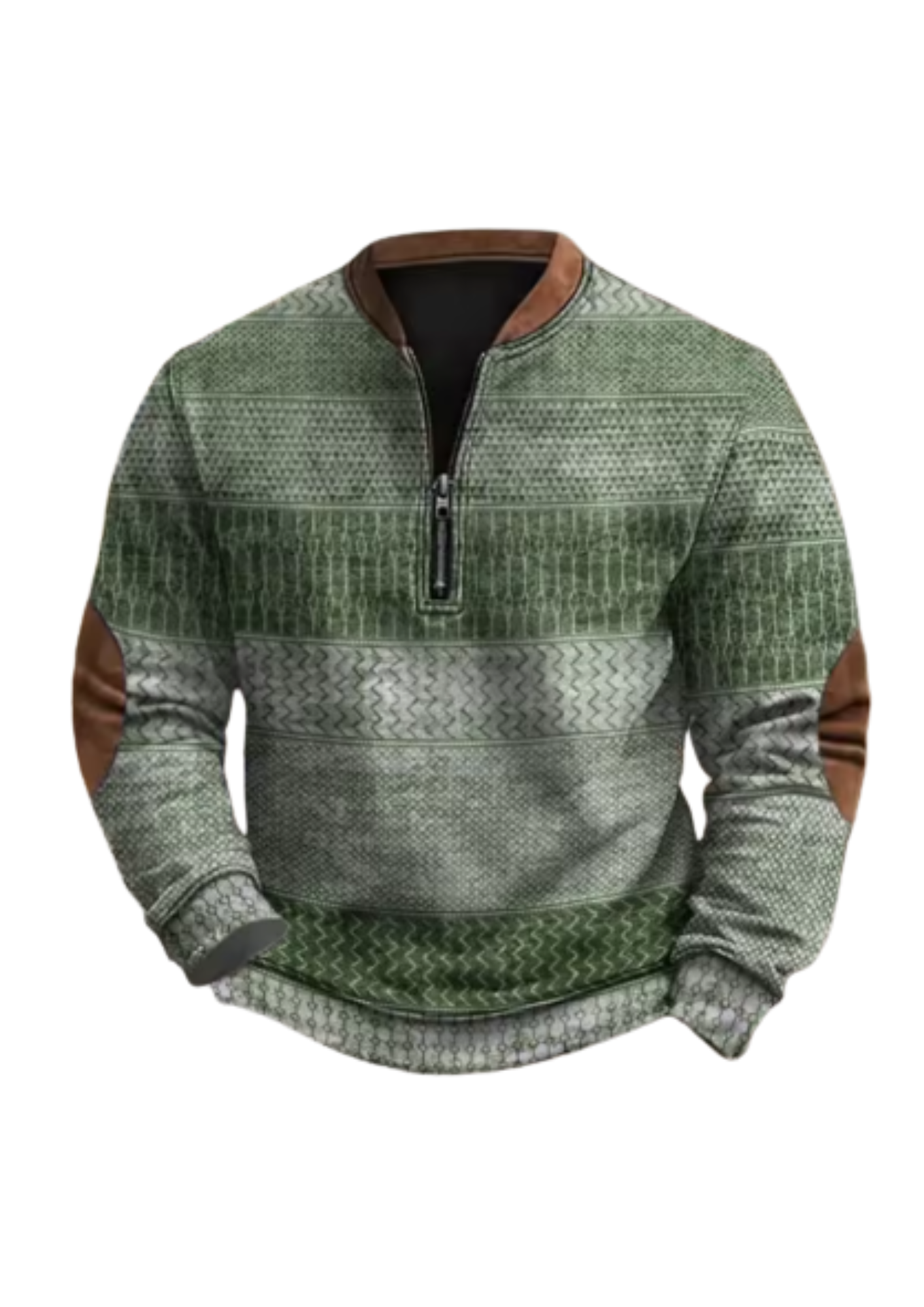 Vintage Textured Zip Hoodie